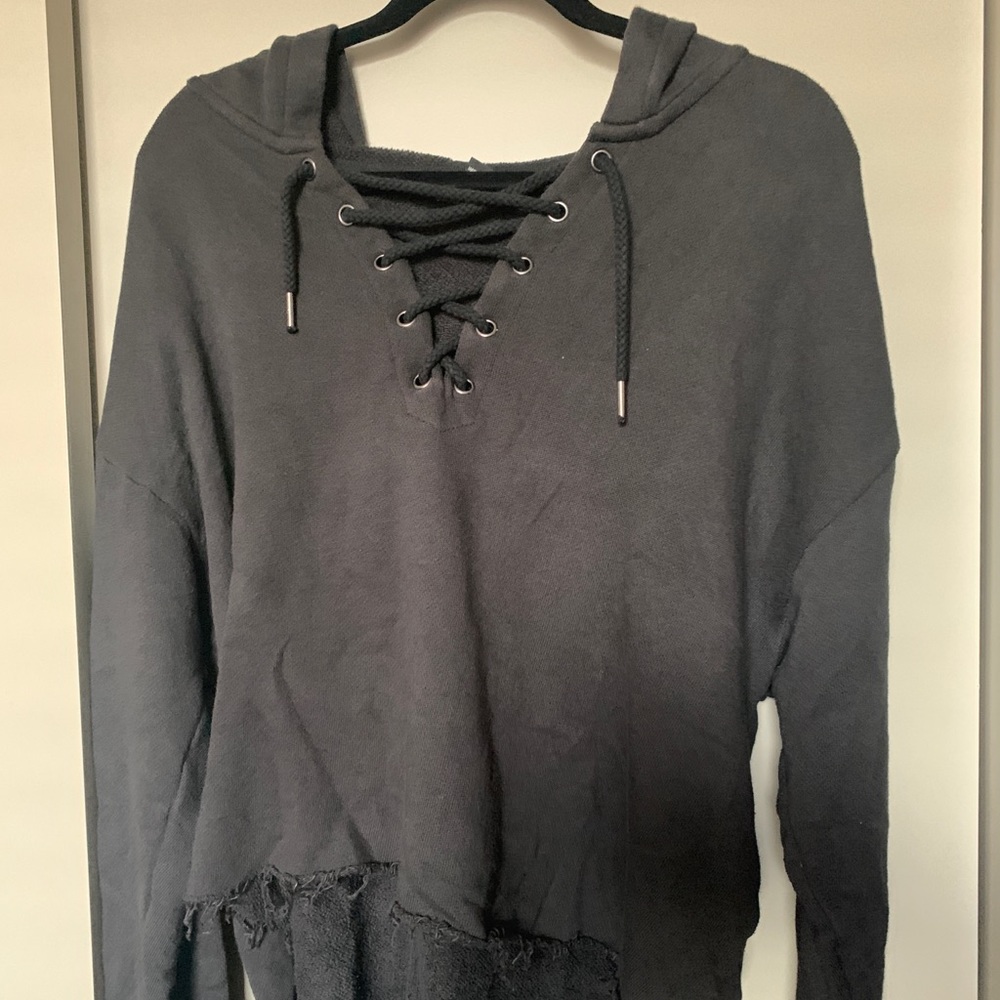F21 Crop Hoodie